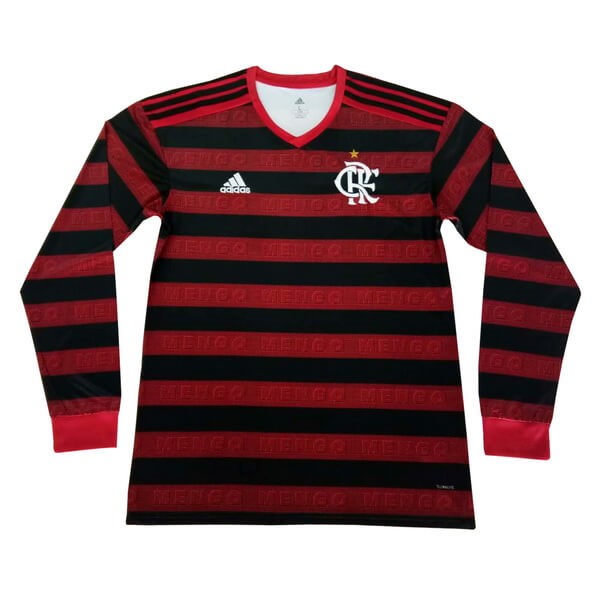 Camiseta Flamengo 1ª ML 2019/20 Rojo